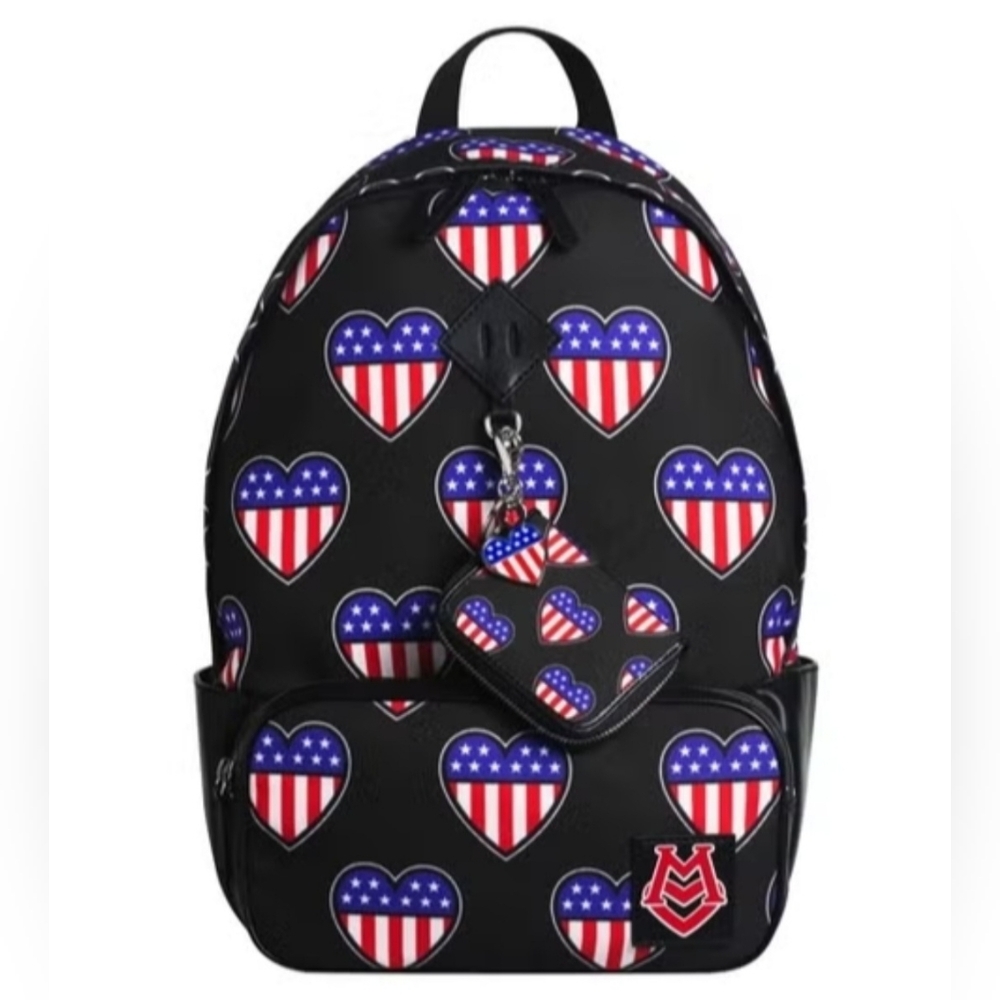 Love Moschino Jeremy Scott Hearts & Flags, Stars & Stripes Capsule Backpack